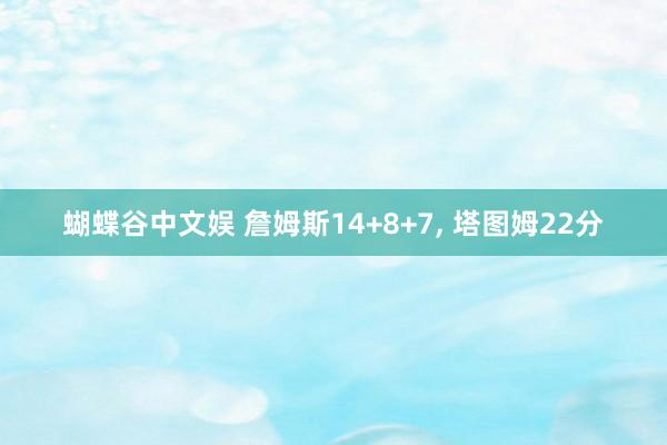 蝴蝶谷中文娱 詹姆斯14+8+7， 塔图姆22分