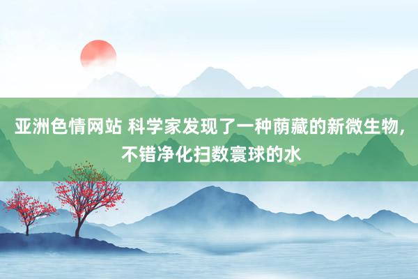 亚洲色情网站 科学家发现了一种荫藏的新微生物， 不错净化扫数寰球的水