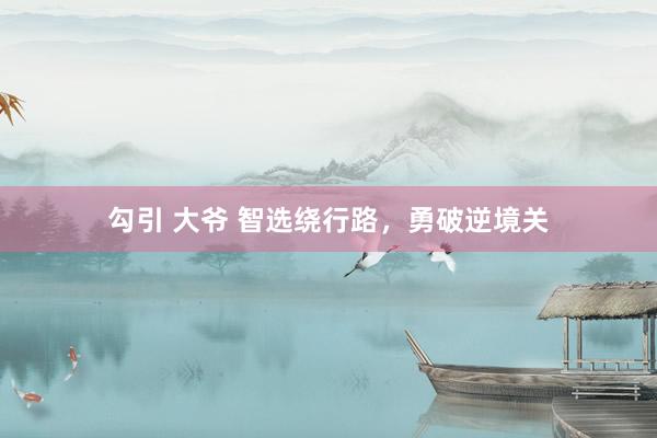 勾引 大爷 智选绕行路，勇破逆境关